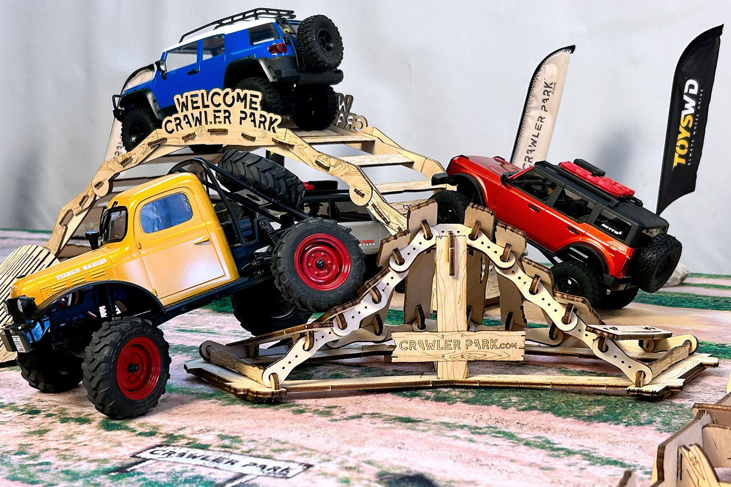 Crawler Park Toyswd Welcome Kit Of 5 Obstacles For Rc Course 1/24 & 1/18 Scale TWDKIT0006